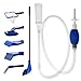 photo GreenJoy Aquarium Fish Tank Cleaning Kit Tools Algae Scrapers Set 5 in 1 & Fish Tank Gravel Cleaner - Siphon Vacuum for Water Changing and Sand Cleaner (Cleaner Set) 2024-2023