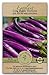 photo Gaea's Blessing Seeds - Eggplant Seeds - Long Purple Heirloom Non-GMO Seeds with Easy to Follow Planting Instructions - 91% Germination Rate Net Wt. 1.0g 2024-2023