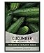 photo Cucumber Seeds for Planting - Marketmore 76 - Cucumis sativus Heirloom, Non-GMO Vegetable Variety- 1 Gram Seeds Great for Outdoor Gardening by Gardeners Basics 2024-2023