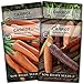 photo Sow Right Seeds - Carrot Seed Collection for Planting - Rainbow, Nantes, Imperator, and Kuroda Varieties - Non-GMO Heirloom Seeds to Plant a Home Vegetable Garden - Great Gardening Gift 2024-2023