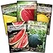 photo Sow Right Seeds - Watermelon Seed Collection for Planting - Crimson Sweet, Allsweet, Sugar Baby, Yellow Crimson, and Golden Midget Melon Seeds - Non-GMO Heirloom Seeds to Plant a Home Vegetable Garden 2024-2023