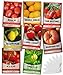 photo Heirloom Tomatoes for Planting 8 Variety Pack, San Marzano, Roma VF, Large Cherry, Ace 55 VF, Yellow Pear, Tomatillo, Brandywine Pink, Golden Jubilee Tomato Seeds for Garden Non GMO Gardeners Basics 2024-2023