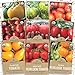 photo Organic Heirloom Tomato Seeds Variety Pack - 9 Seed Packets: Brandywine, Roma, Green Zebra, Three Sisters, Yellow Pear, Valencia, Amish Paste and More 2024-2023