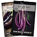 photo Sow Right Seeds - Eggplant Seed Collection for Planting - Black Beauty and Long Eggplant Varieties Non-GMO Heirloom Seeds to Plant an Outdoor Home Vegetable Garden - Great Gardening Gift 2024-2023