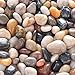 photo 5.7lb River Rock Stones Pebbles - Natural Decorative Polished Mixed Pebbles Gravel, Small Decorative Polished Gravel，for Plant Aquariums, Landscaping, Ponds,terrariums Vase Fillers，DIY，Home Decor etc. 2024-2023
